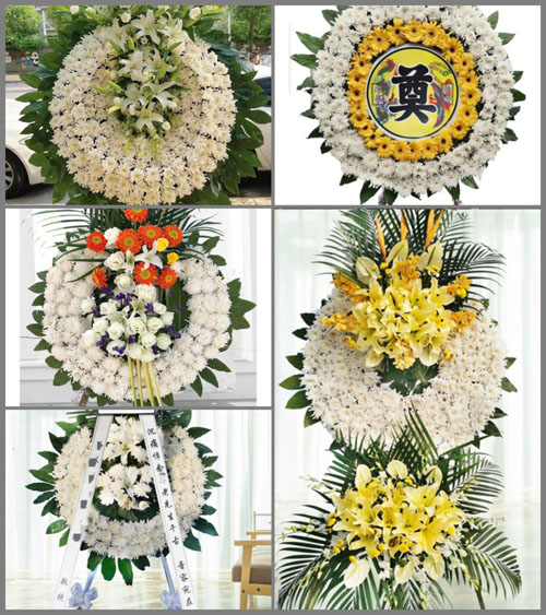 江西赣州定南县老城镇中段村花圈速递